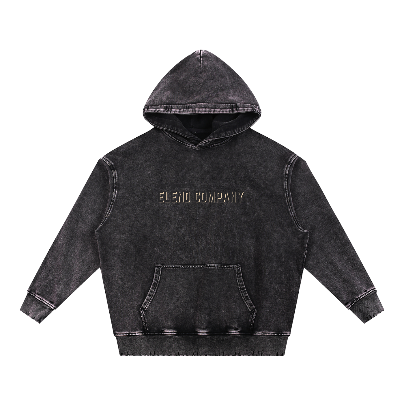 Smokin if you got em' Snow Wash Hand-Frayed Heavyweight Hoodie