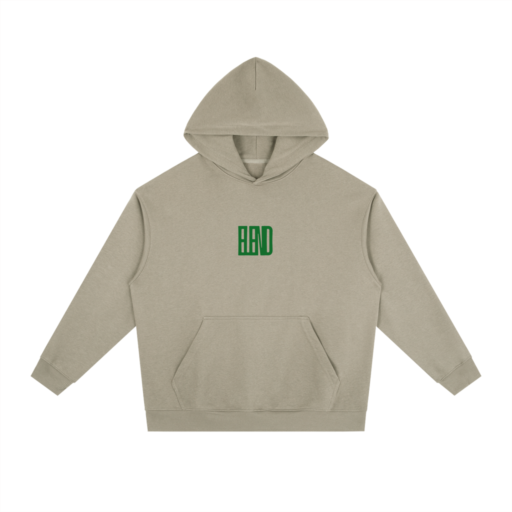 BANDEL EMBOSSED LOGO HOODIE カーキ L Elend Liebt Gesellschaft Hoodie - Dark Green – Elend Company