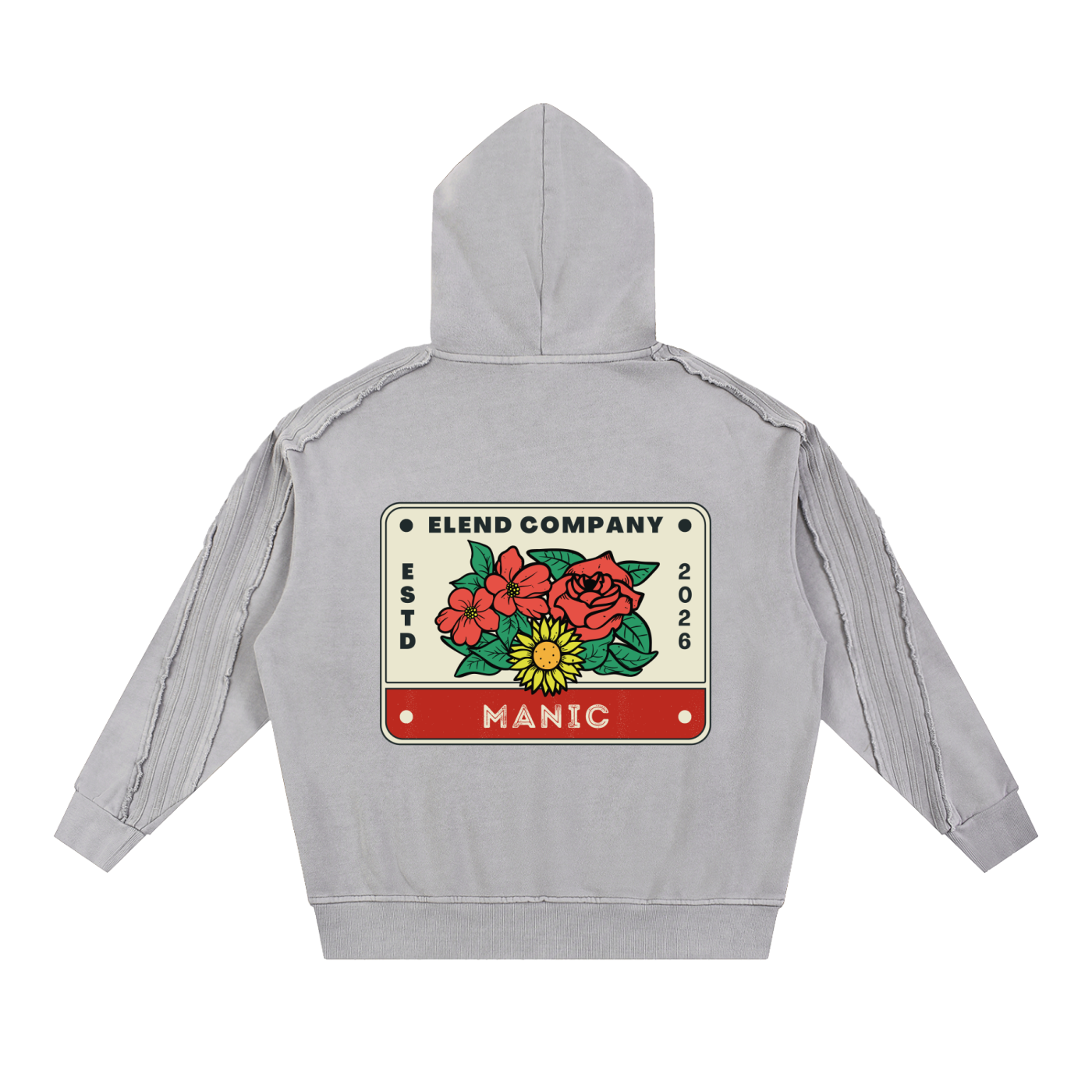manic,manic-cowboy,sweatshirt,flowers,license-plate