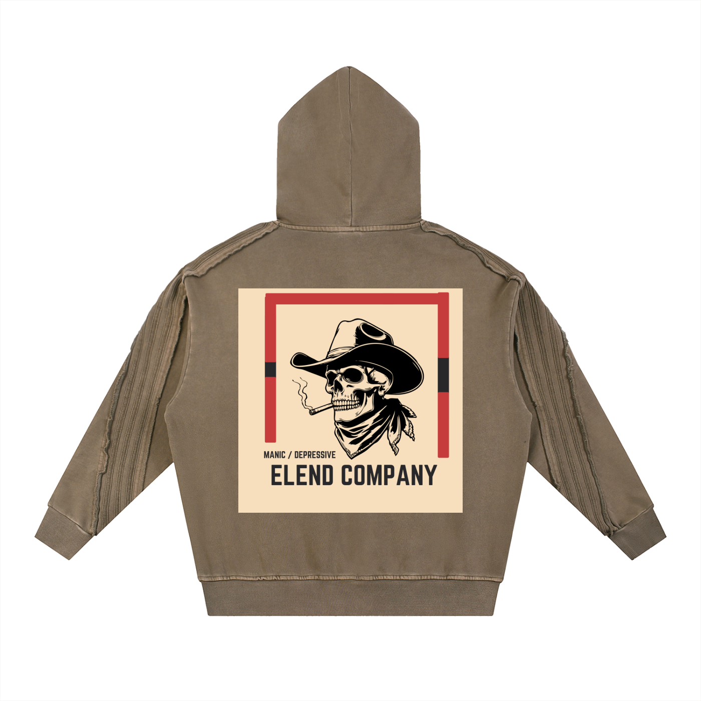 manic-depressive,manic-cowboy,smoking-skull,sweatshirt,hoodie,manic