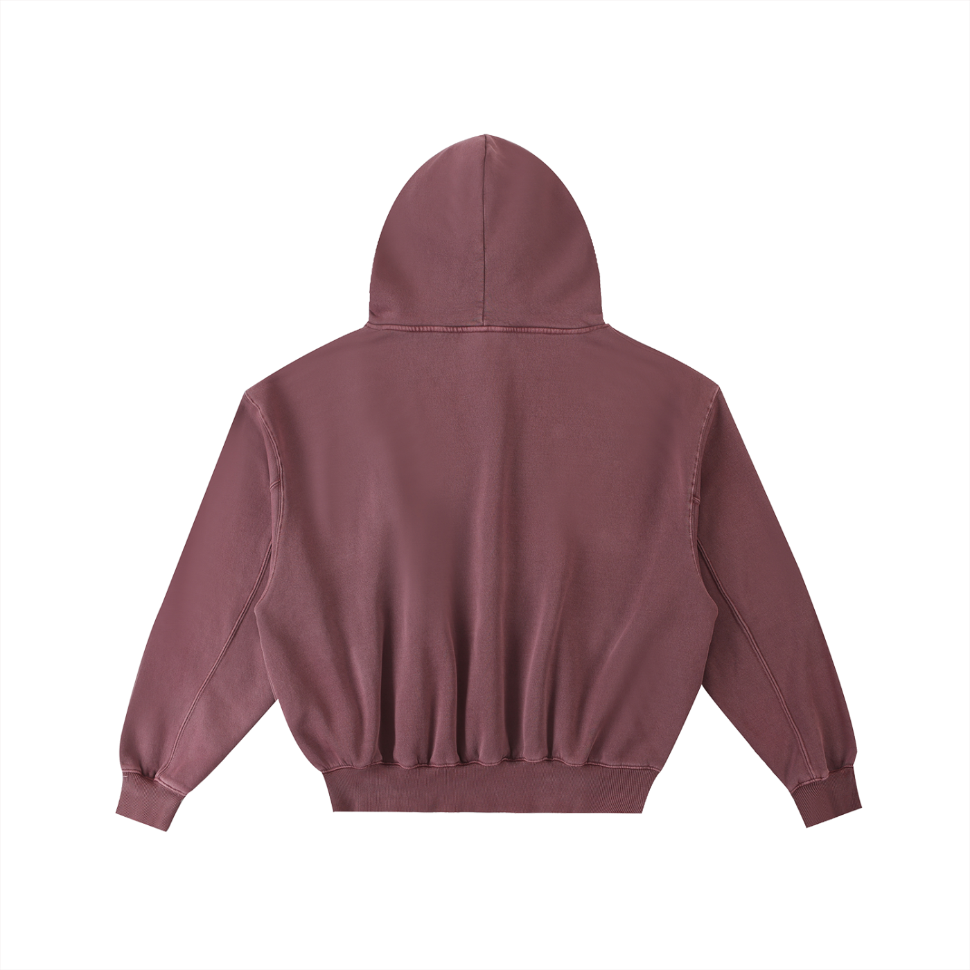 'Do You Like Sinning?' Frayed Enzyme Washed Fleece Hoodie - Pink