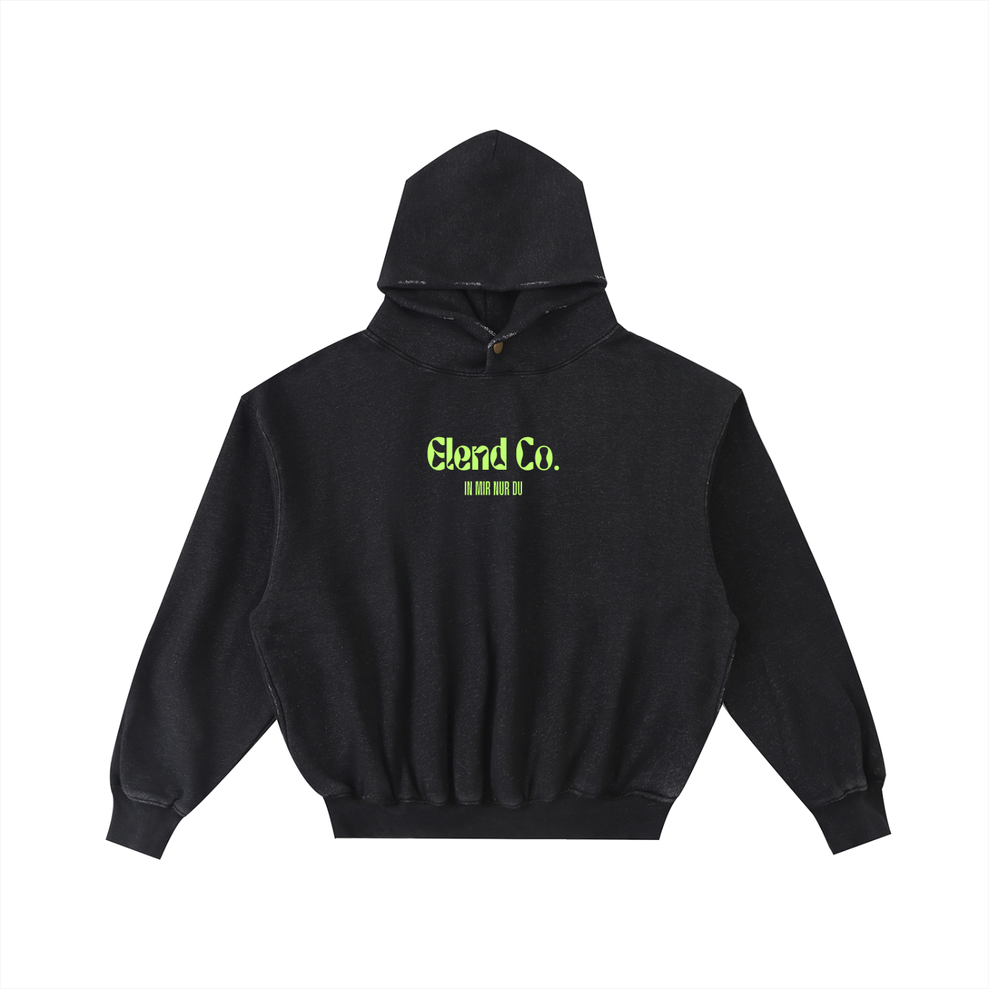 Frayed Enzyme Washed Fleece Hoodie – Elend Company