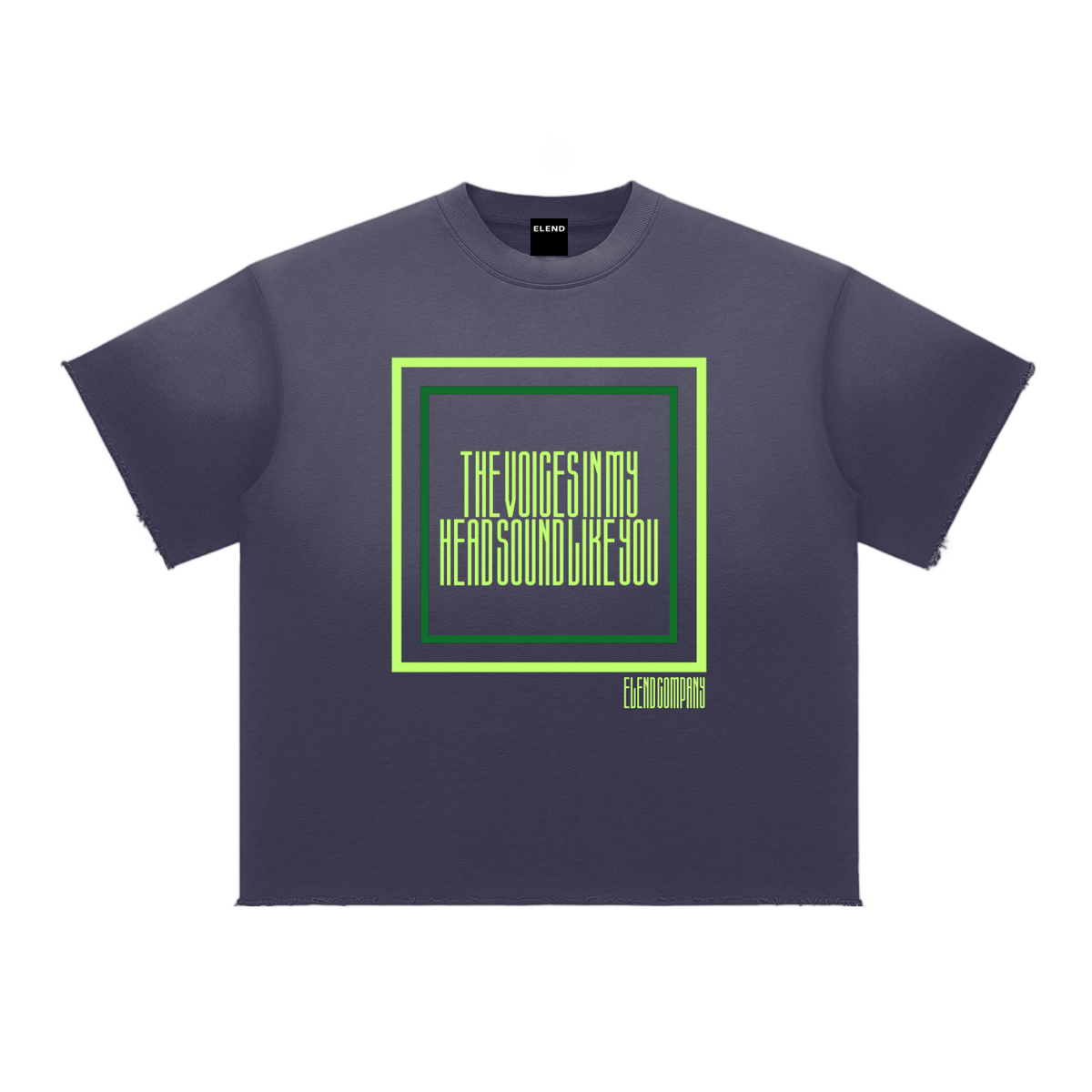 Sun Fade Raw Edge T-Shirt - Lime Green – Elend Company
